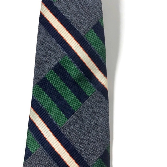 Vintage GOLDSMITH’S Memphis Tie Blue & Green - Picture 4 of 7